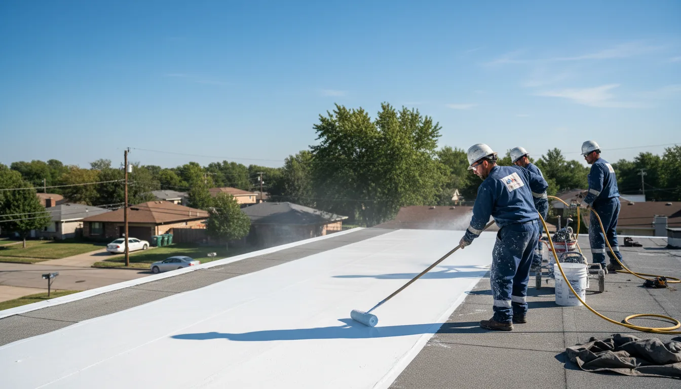 Commercial roof coating in Elmer City, WA near me